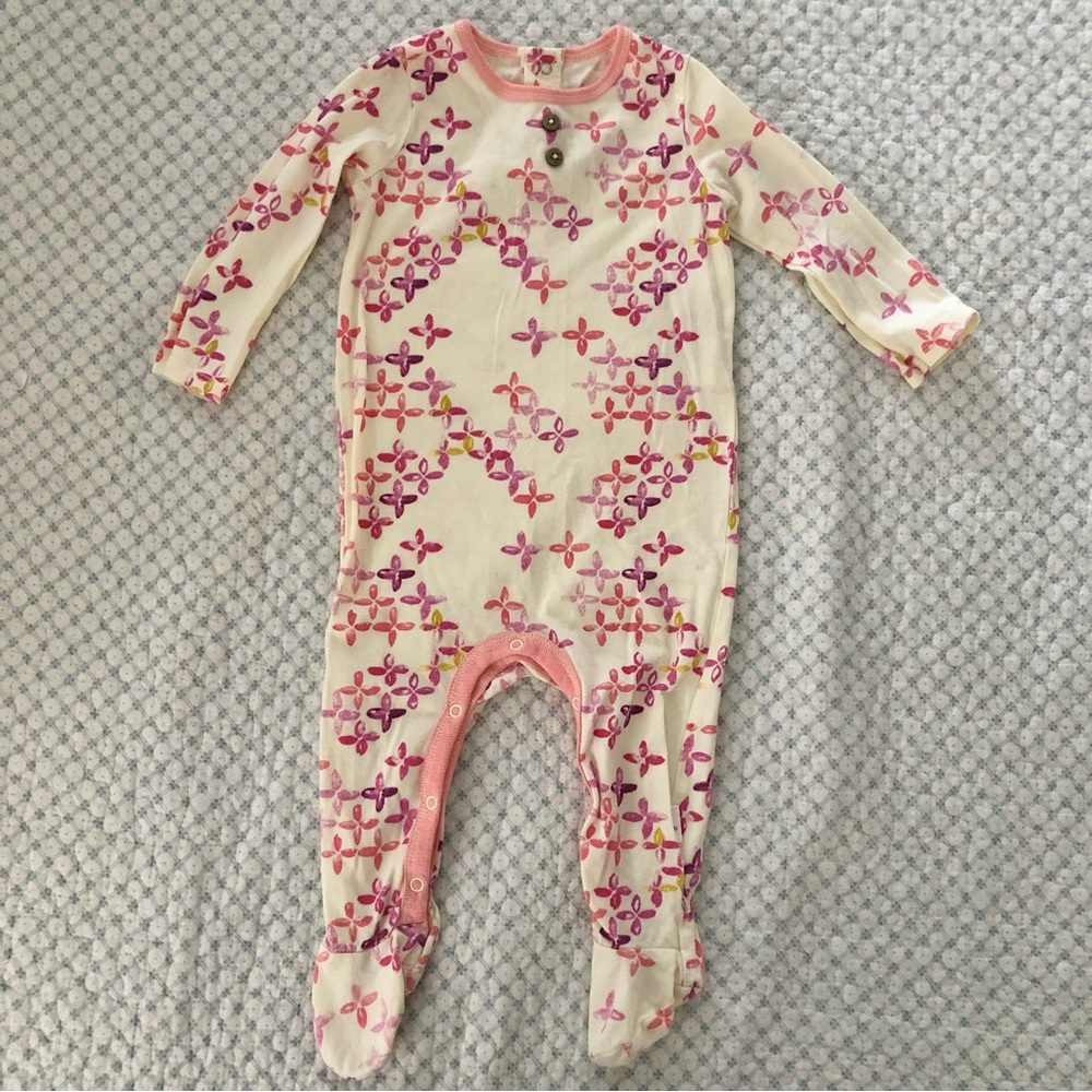 Burt’s bees 3-6 month footie pajamas